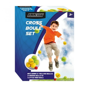 Alert Boccia Cross Boule Set mit 7 weiche Soft Kugeln